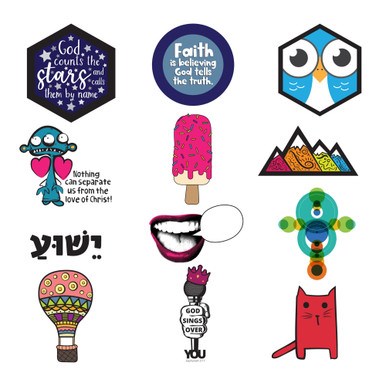 JESUS-CENTERED STICKER PACK