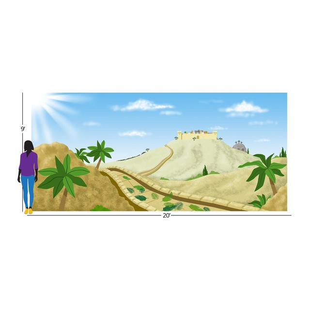 TEAM FAMILY-EASTER JOURNEY INSTA-THEME FABRIC BACKDROP (20' X 9')