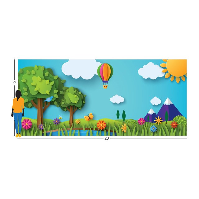 TEAM FAMILY-SUMMER DAYS INSTA-THEME FABRIC BACKDROP (20' X 9')