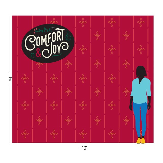 TEAM FAMILY-COMFORT & JOY PHOTO-OP FABRIC BACKDROP (10' X 9')