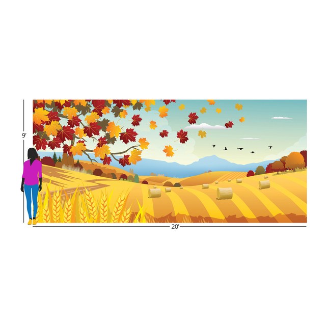 TEAM FAMILY-AUTUMN DAYS INSTA-THEME FABRIC BACKDROP (20' X 9')
