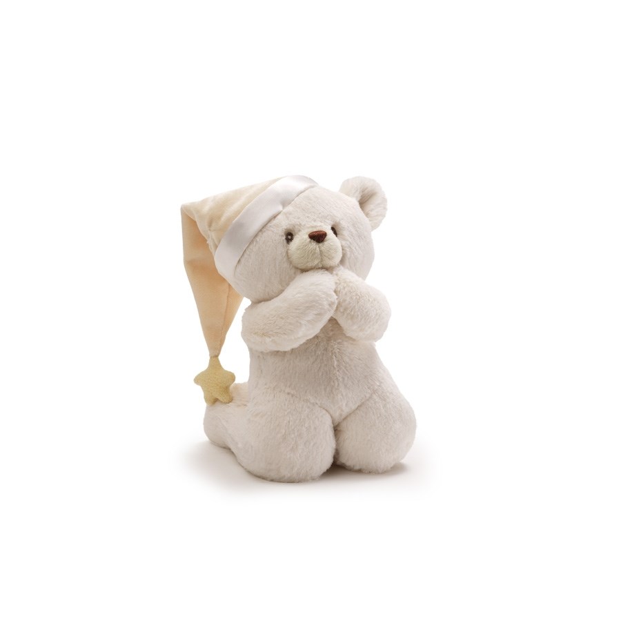 spark create imagine plush prayer bear blue