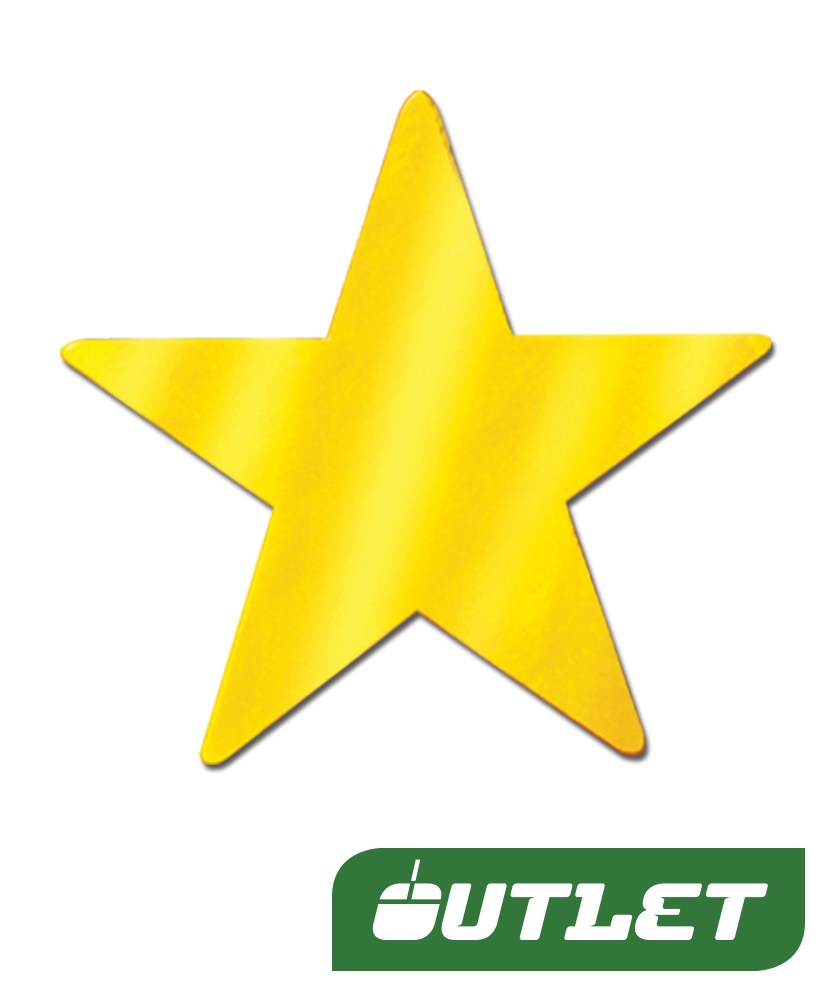 VBS-GOLD FOIL STAR CUTOUTS (5") (NR)