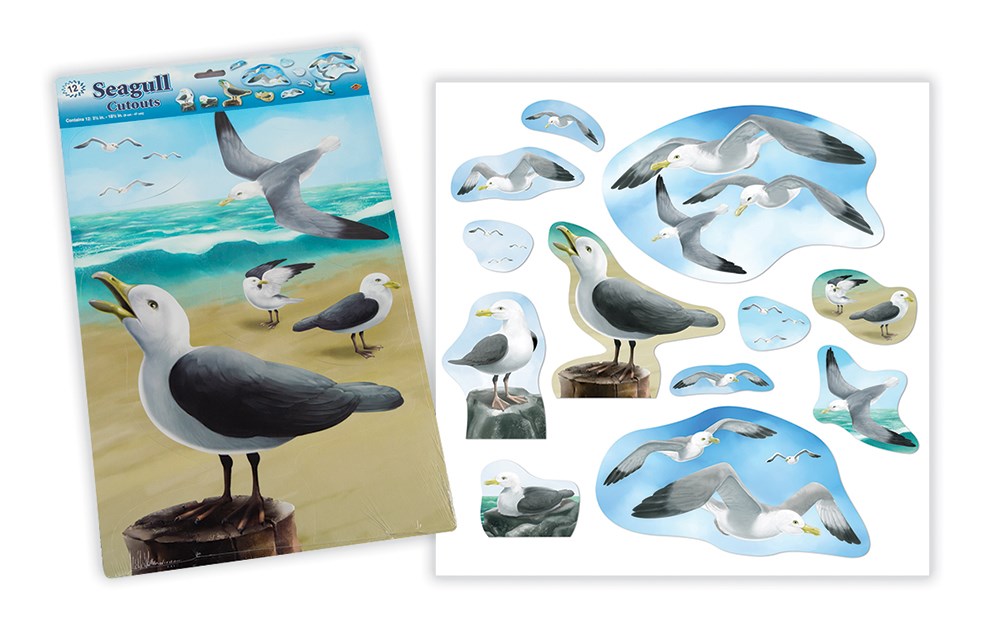 THE MIRACLE OF JESUS: FISHER'S PIER SEAGULL CUTOUTS (SET OF 12)