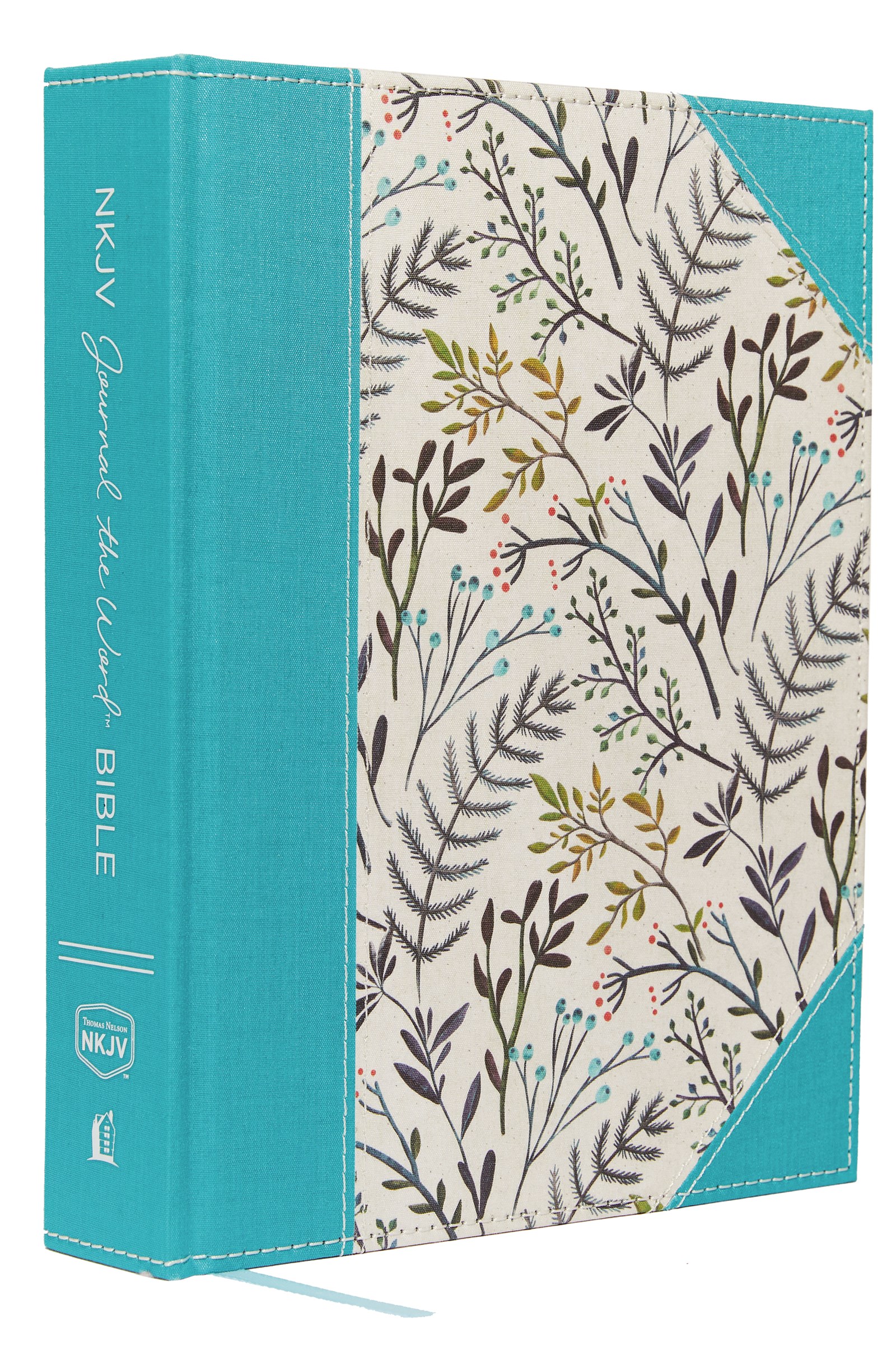 Nkjv Journal The Word Bible/Large Print-Teal Floral Hardcover ...