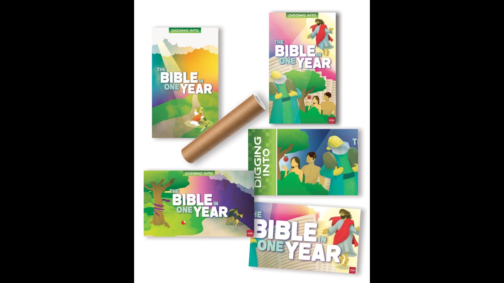 DIG IN BIBLE IN ONE YEAR GIANT DECORATING POSTERS (SET OF 5)