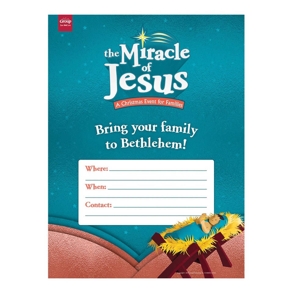 THE MIRACLE OF JESUS: PUBLICITY POSTERS (PACK OF 5)
