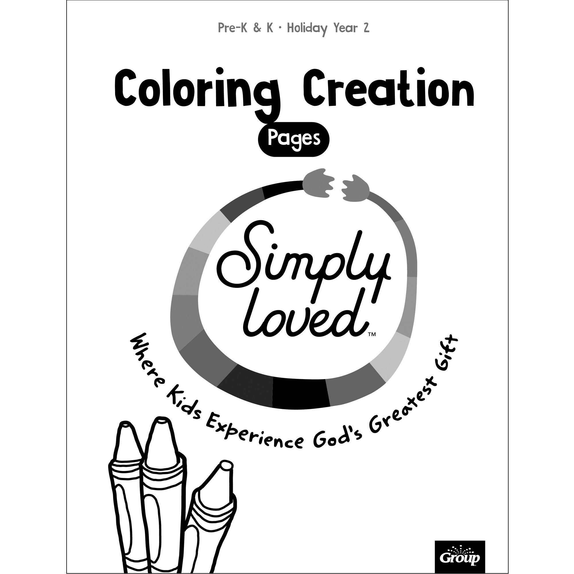 SIMPLY LOVED HOLIDAY PRE-K & K COLORING CREATIONS-YEAR 2