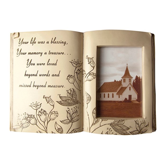 {=Book Photo Frame-Your Life Was A Blessing (8.25" x 11.5")}