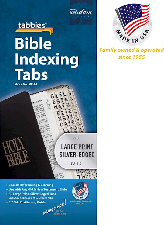 {=Bible Tab-Large Print-Old & New Testament-Silver}