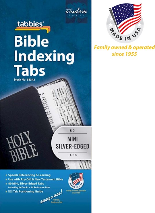 {=Bible Tab-Mini Tabs-Old & New Testament-Silver}