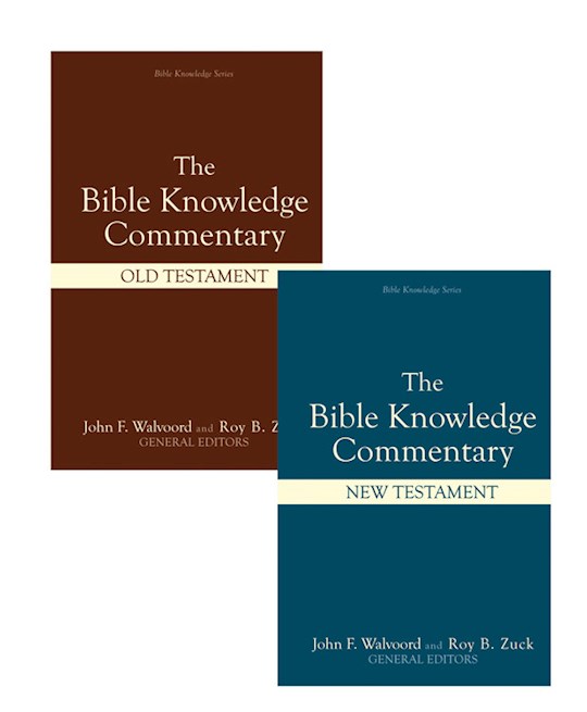 {=The Bible Knowledge Commentary: Old & New Testament (2 Volumes)}