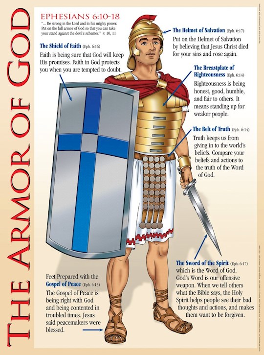{=Chart-Armor Of God Wall (Laminated Sheet) (19" X 26")}
