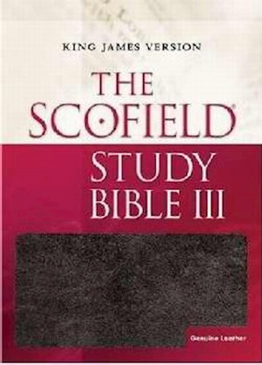 {=KJV Scofield Study Bible III-Black Genuine Leather Indexed}