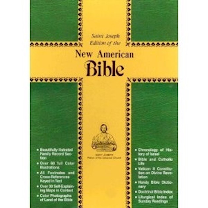 {=NABRE St. Joseph Edition Personal Size Bible-Burgundy Imitation Leather}