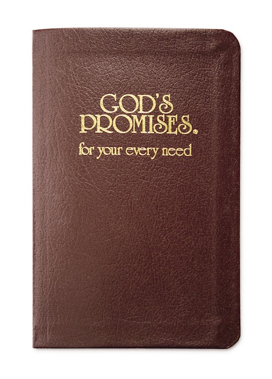 {=God's Promises For Your Every Need-Burgundy Bonded Leather}