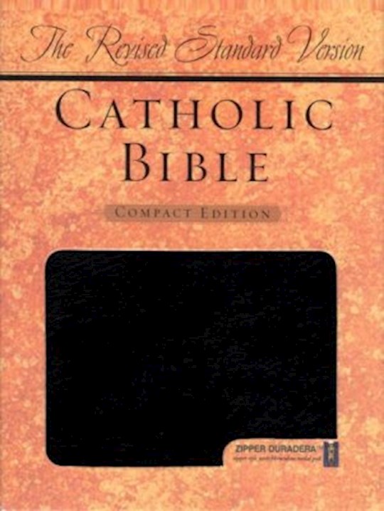 {=RSV Catholic Bible/Compact Edition-Black Duradera w/Zipper}