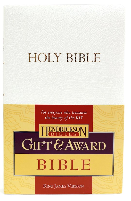 {=KJV Gift And Award Bible-White Flexisoft}