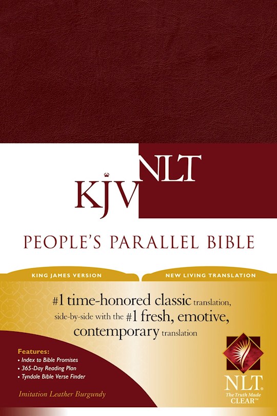{=KJV/NLT People's Parallel Bible-Burgundy Imitation Leather}