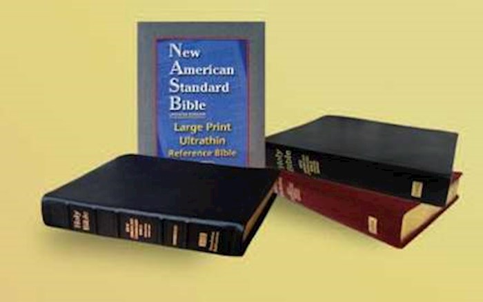 {=NASB 1995 Large Print Ultrathin Reference Bible-Black Genuine Leather}
