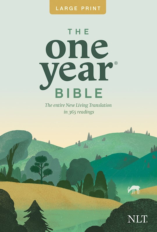 {=NLT The One Year Bible Slimline/Large Print-Softcover}