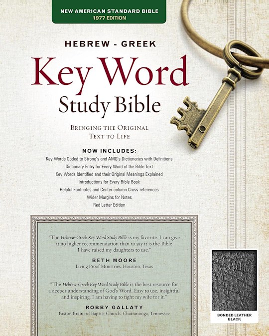 {=NASB Hebrew-Greek Key Word Study-Black Bonded Leather (New)}