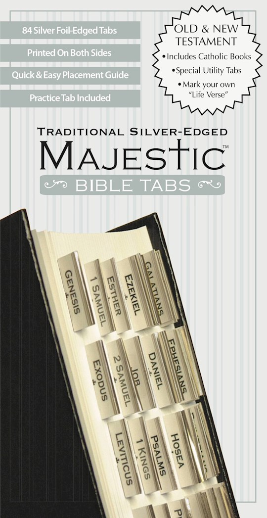{=Bible Tab-Majestic-Traditional Silver Edged}