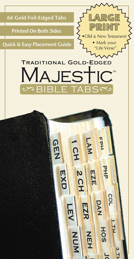 {=Bible Tab-Majestic-Traditional Gold Edged-Large Print}