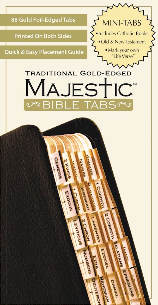 {=Bible Tab-Majestic-Traditional Gold Edged-Mini}