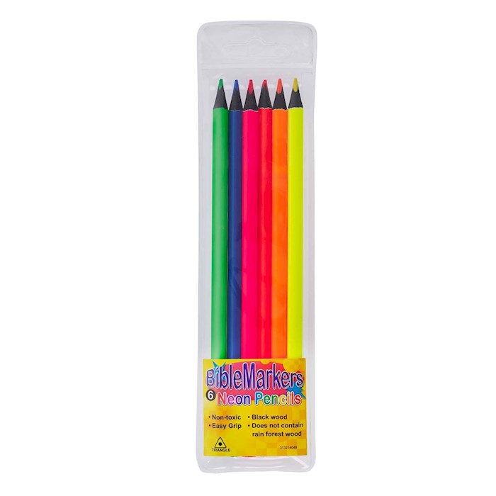 {=Highlighter Pencils-Dry Biblemarkers-Neon (Set Of 6)}