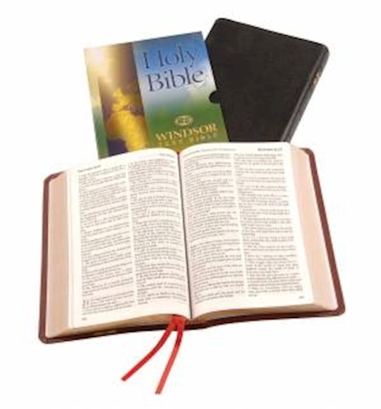 {=KJV Windsor Text Bible-Black Calfskin Leather (#25/UBK)}