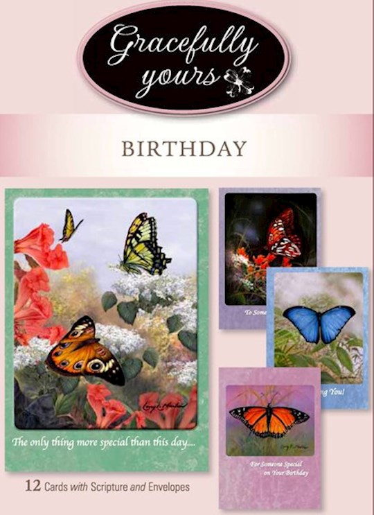 {=CARD-BOXED-BIRTHDAY-BLESSED BIRTHDAY #202 (BOX OF 12)}