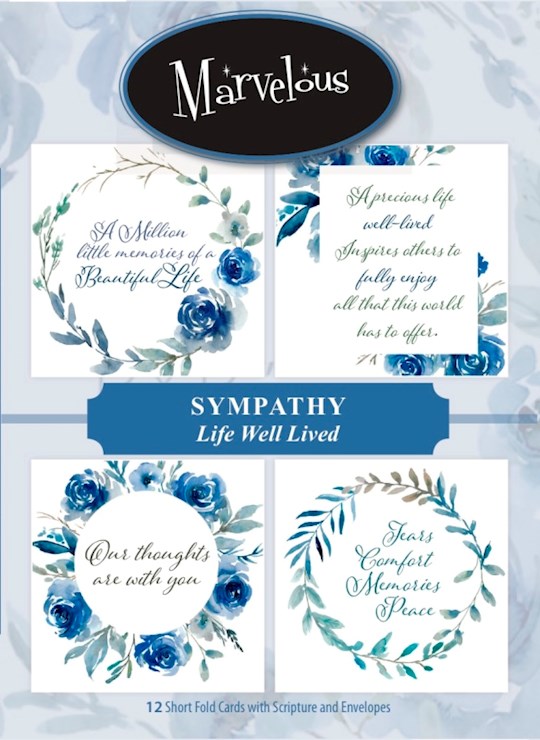 {=CARD-BOXED-SYMPATHY-MARVELOUS-LIFE WELL LIVED #217 (BOX OF 12)}