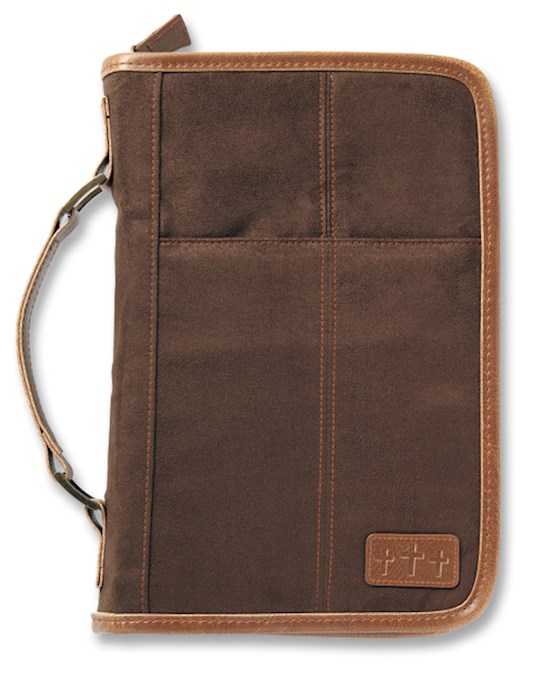 {=Bible Cover-Aviator Suede-Brown-X-Large}