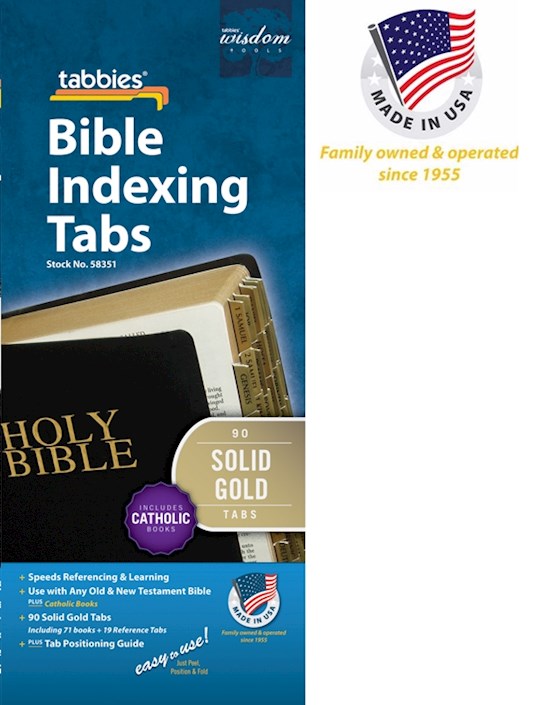 {=Bible Tab-Standard-Old & New Testament W/Catholic Books-Solid Gold}