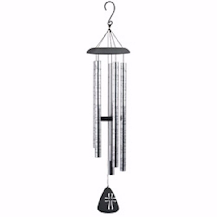 {=Wind Chime-Sonnet-Lord's Prayer-Silver/Black (44")}