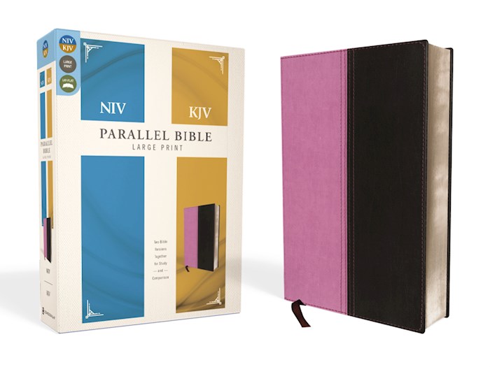 {=NIV & KJV Side-By-Side Bible/Large Print-Orchid/Chocolate Duo-Tone}