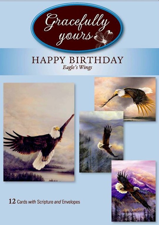 {=CARD-BOXED-BIRTHDAY-EAGLES WINGS #024 (BOX OF 12)}