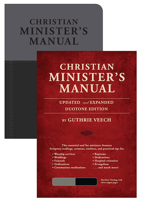 {=Christian Minister's Manual (Updated & Expanded)-Black/Grey DuoTone}