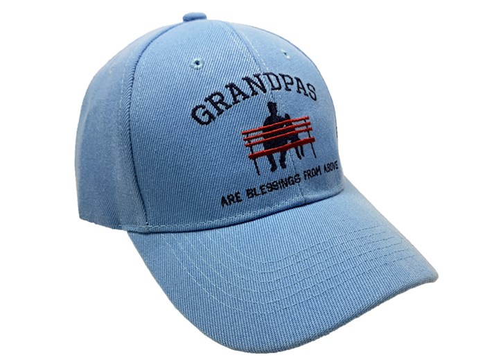 {=Cap-Grandpas Are Blessings From Above-Blue}
