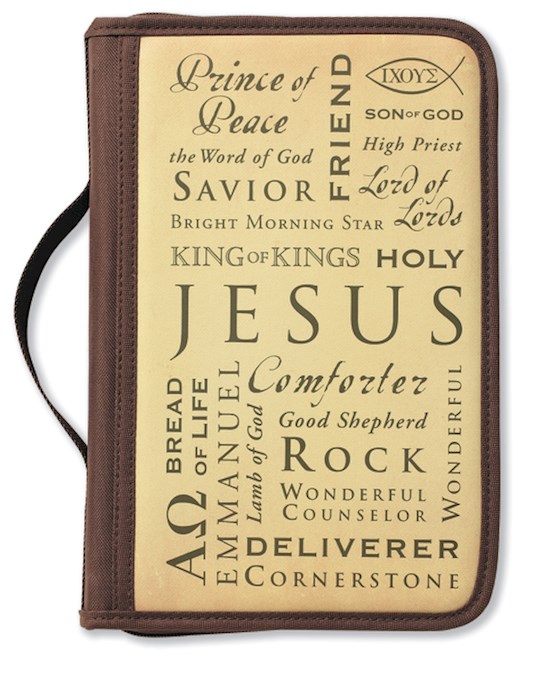 {=Bible Cover-Inspiration-Names Of Jesus (Canvas)-Large }