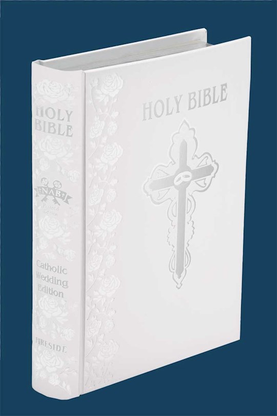 {=NABRE Catholic Wedding Bible-White Bonded Leather}