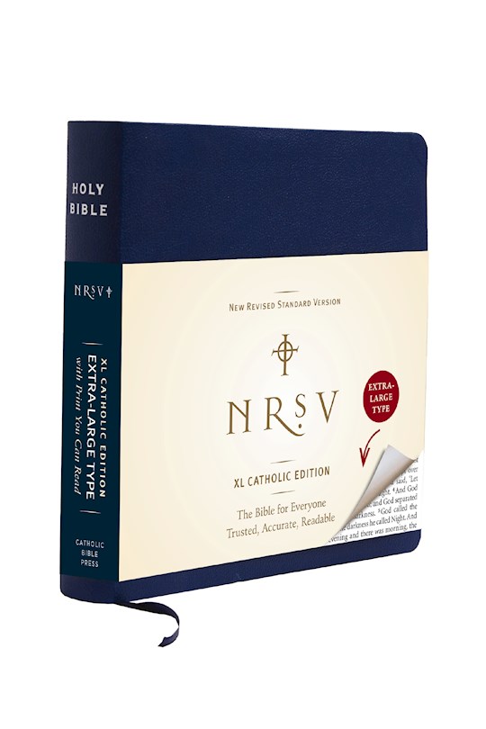 {=NRSV XL Catholic Edition-Large Print-Blue LeatherLike}