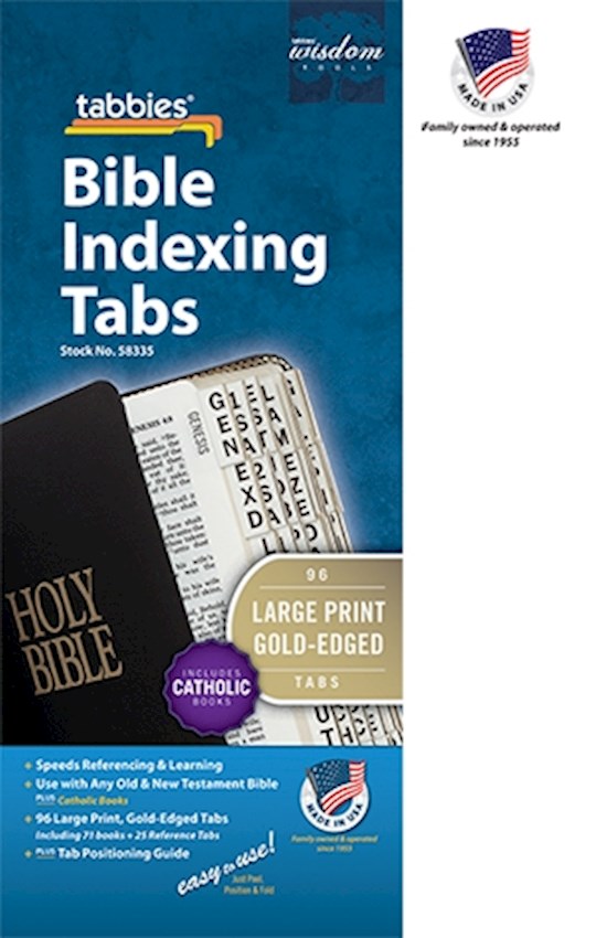 {=Bible Tab-Large Print-Old & New Testament W/Catholic Books-Gold}