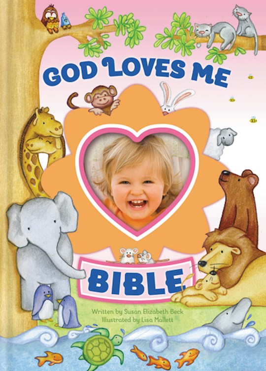 {=God Loves Me Bible (Newly Illustrated)-Pink}