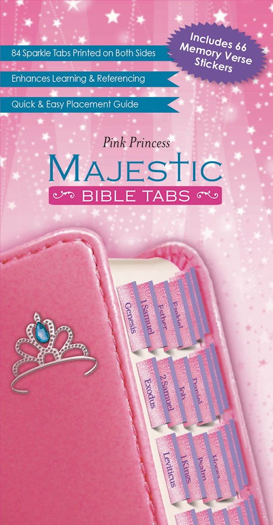 {=Bible Tab-Princess W/Memory Verse Stickers}