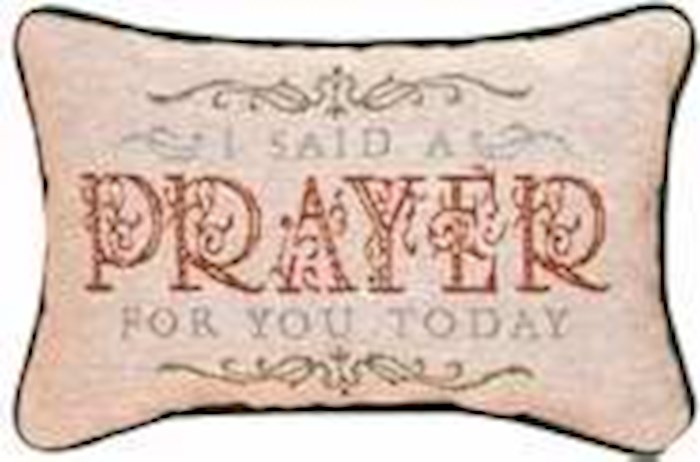 {=Pillow-Daily Devotions Prayer Pocket-I Said A Prayer For You... (12.5" x 8.5")}