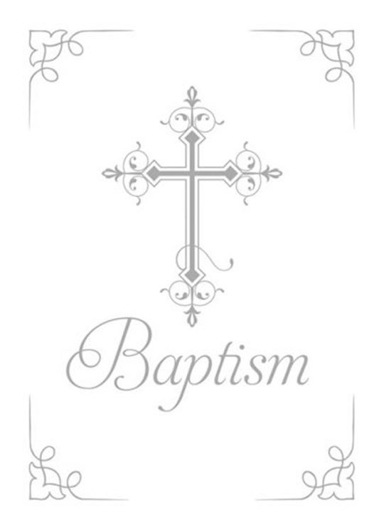 {=Certificate-Baptism/Cross (1 Corinthians 12:13) (Silver Foil Embossed  Premium Stock) (Pack Of 6)}
