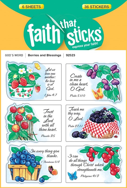 {=Sticker-Berries & Blessings (6 Sheets) (Faith That Sticks)}