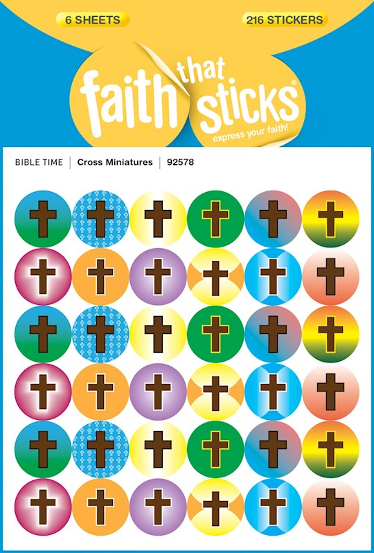 {=Sticker-Cross Miniatures (6 Sheets) (Faith That Sticks)}